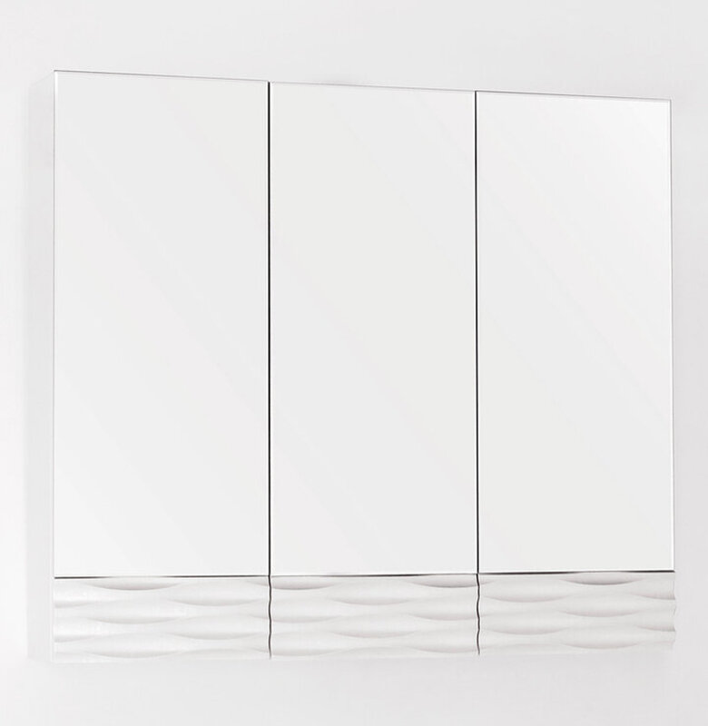 Изображение товара Зеркало-шкаф Style Line Ассоль 80 ЛС-00000328 Люкс, 80 см, подвесное, техно платина