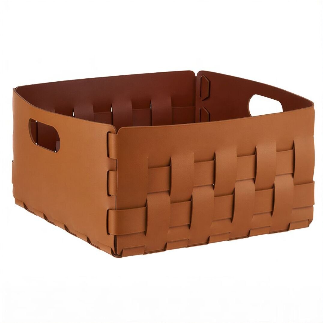 Изображение товара Корзина ADJ Bottega 1045.09/30, 35 x 35 см, цвет коньяк/бордо Изображение товара Корзина ADJ Bottega 1045.09/30, 35 x 35 см, цвет коньяк/бордо