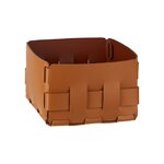 Корзинка ADJ Mini Bottega 1019.09.TS30, цвет коньяк/бордо - фото 1