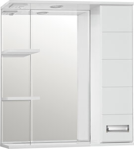 Изображение товара Зеркальный шкаф Style Line Ирис 75/С с подсветкой и розеткой белый