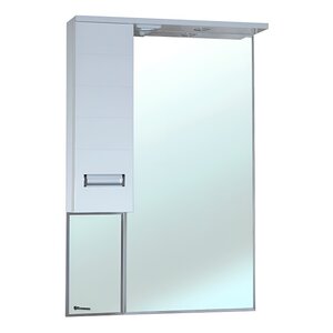 Изображение товара Зеркальный шкаф Bellezza Сиена 4613909002011/4613909001014, 60 см, с подсветкой, цвет белый, левый/правый