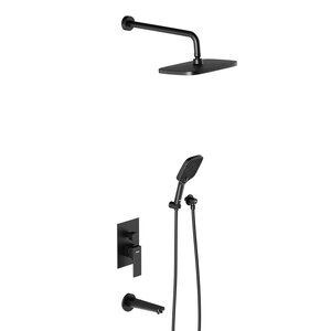 Изображение товара Душевая система Damixa Gala 953510300, цвет черный матовый