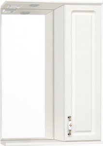 Изображение товара Зеркало-шкаф Style Line Олеандр-2 55/С ЛС-00000201 Люкс, 55 см, правое, подвесное, рельеф пастель
