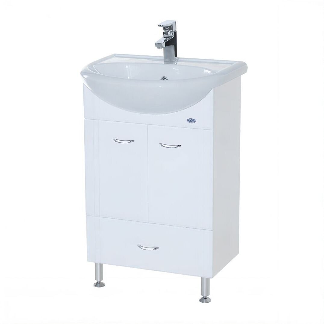 Изображение товара Тумба под раковину Bellezza Уют 4635006070014, 50 см, напольная, цвет белый