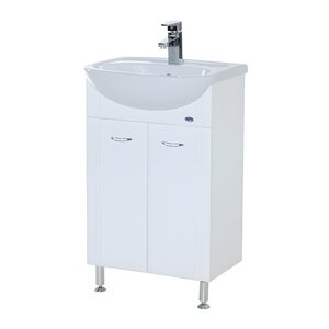 Изображение товара Тумба под раковину Bellezza Уют 55 см напольная белая Россия