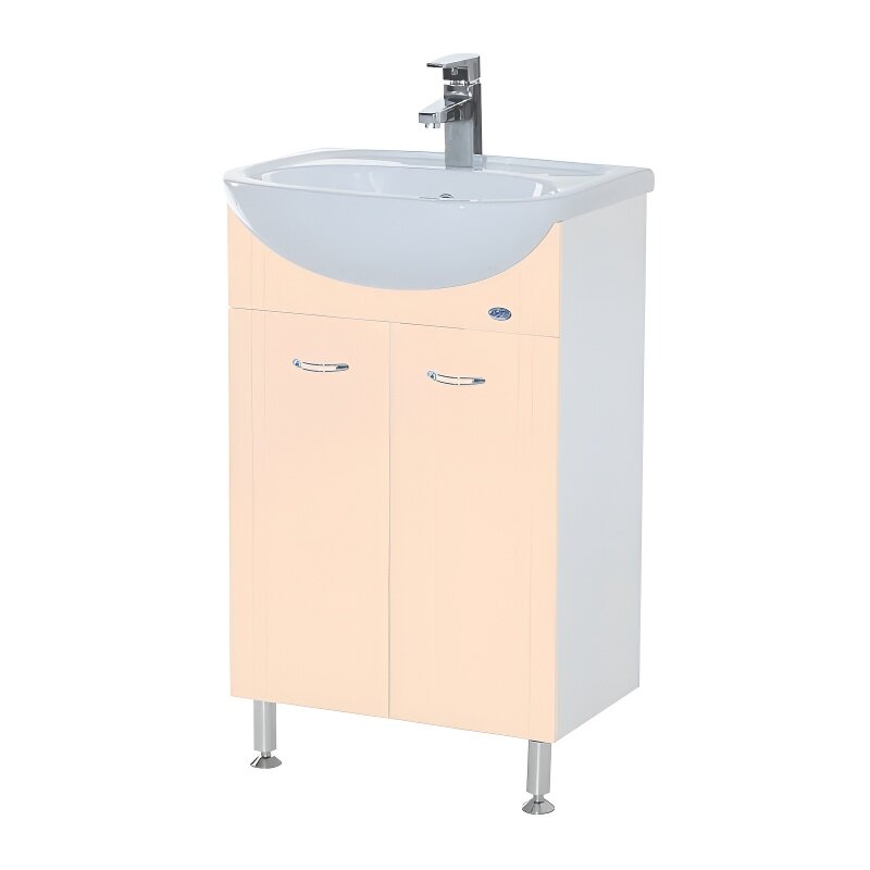 Изображение товара Тумба под раковину Bellezza Уют 4635009240070, 60 см, напольная, цвет бежевый/белый Изображение товара Тумба под раковину Bellezza Уют 4635009240070, 60 см, напольная, цвет бежевый/белый