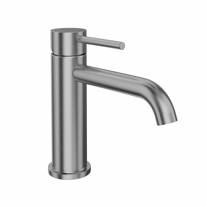 Изображение товара Смеситель для раковины Kerama Marazzi Eterna 69612XKM 50 050 из латуни, нержавеющая сталь, Италия