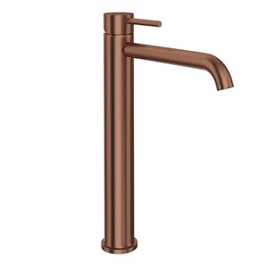 Изображение товара Высокий однорычажный смеситель Kerama Marazzi Eterna с PVD покрытием медь брашированная