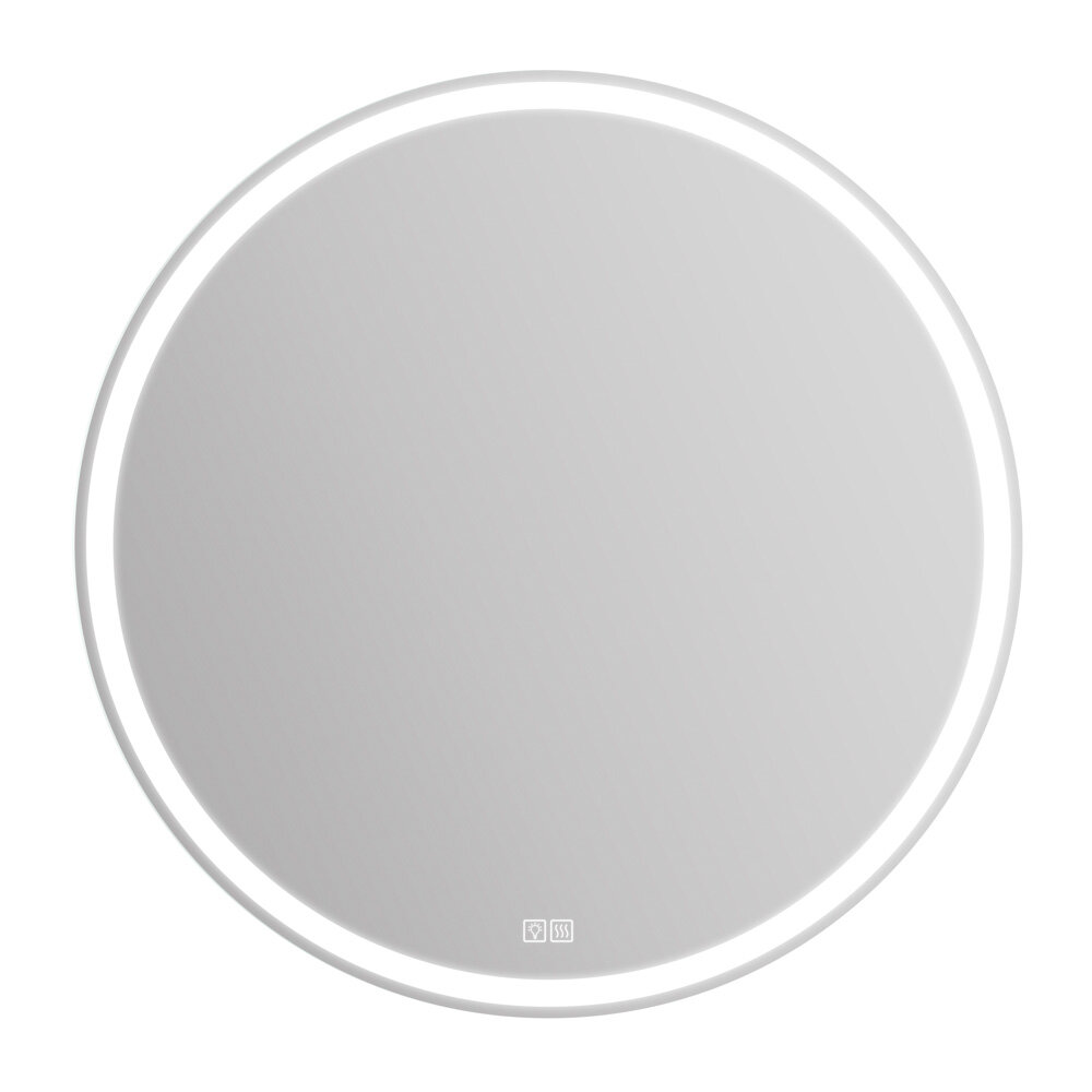 Изображение товара Зеркало с подсветкой и подогревом BelBagno SPC-RNG-1000-LED-TCH-WARM, белое, 100 см