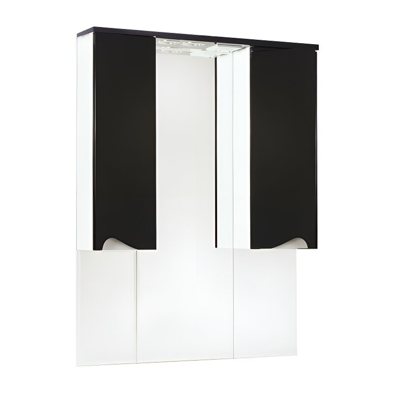 Изображение товара Зеркальный шкаф Bellezza Эйфория 4619117180046, 100 см, с подсветкой, цвет черный