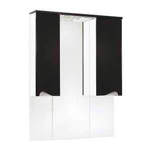 Изображение товара Зеркальный шкаф Bellezza Эйфория с подсветкой, черный, 100 см