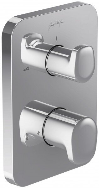 Изображение товара Смеситель Jacob Delafon Modulo Hybrid для душа термостатический встроенный хром