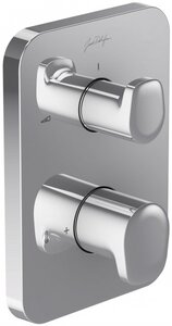 Изображение товара Смеситель Jacob Delafon Modulo Hybrid E98730-CP для душа термостатический, на 2 выхода