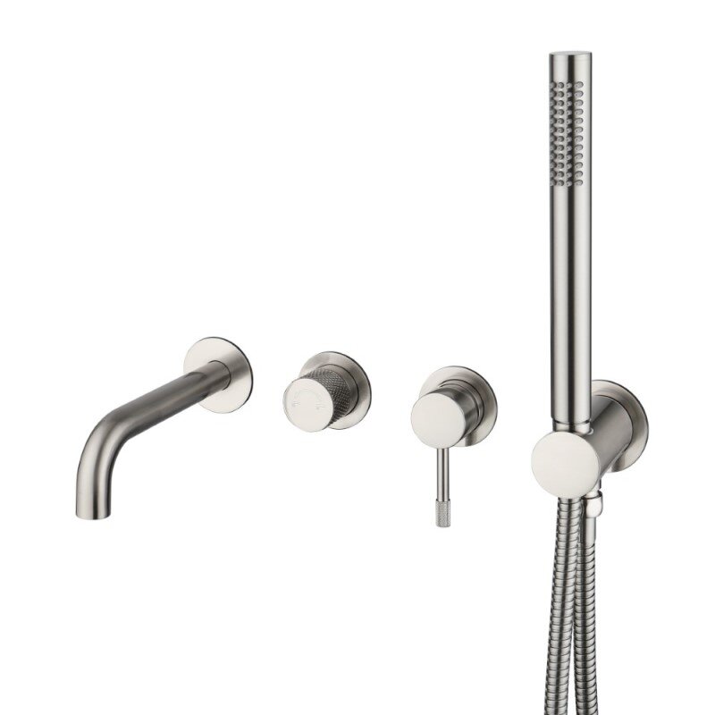 Изображение товара Смеситель для ванны и душа Boheme Uno 464-3-NB никель Италия Изображение товара Смеситель для ванны и душа Boheme Uno 464-3-NB никель Италия