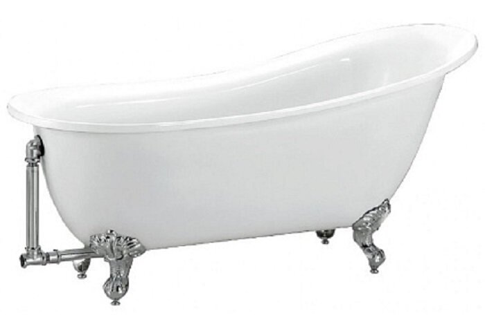 Изображение товара Акриловая ванна Belbagno BB06-1550 155х76 см овальная белая отдельностоящая
