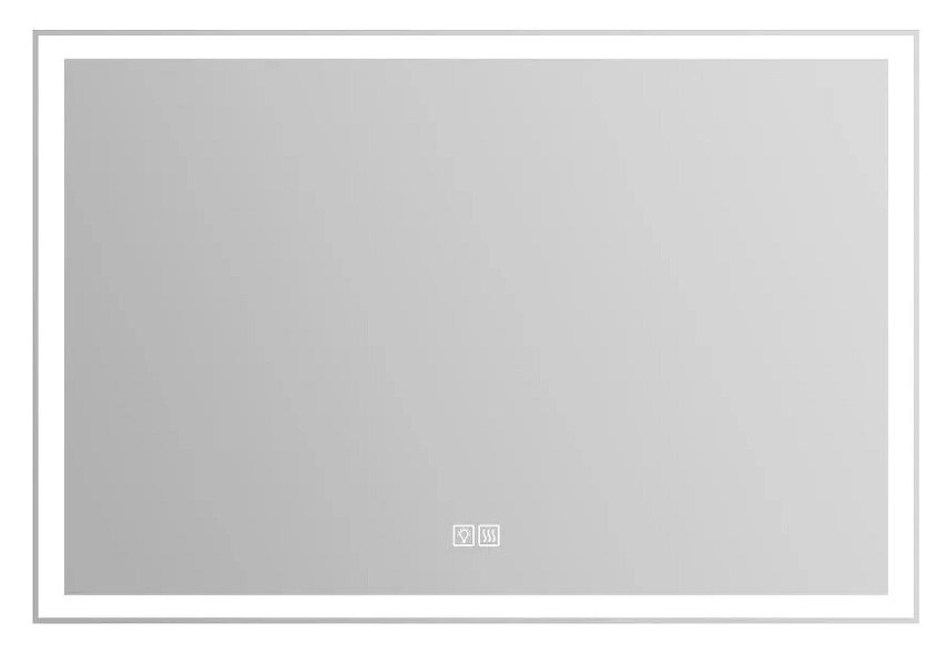 Изображение товара Зеркало с подсветкой и антизапотеванием BelBagno 90 см белое