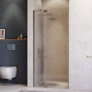 Изображение товара Душевая дверь в нишу RGW Hotel HO-014Gr 350601414-210, 140 см, стекло матовое сатинат, профиль серый