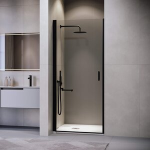 Изображение товара Душевая дверь RGW Leipzig LE-003B 60 см прозрачное стекло черный профиль Германия