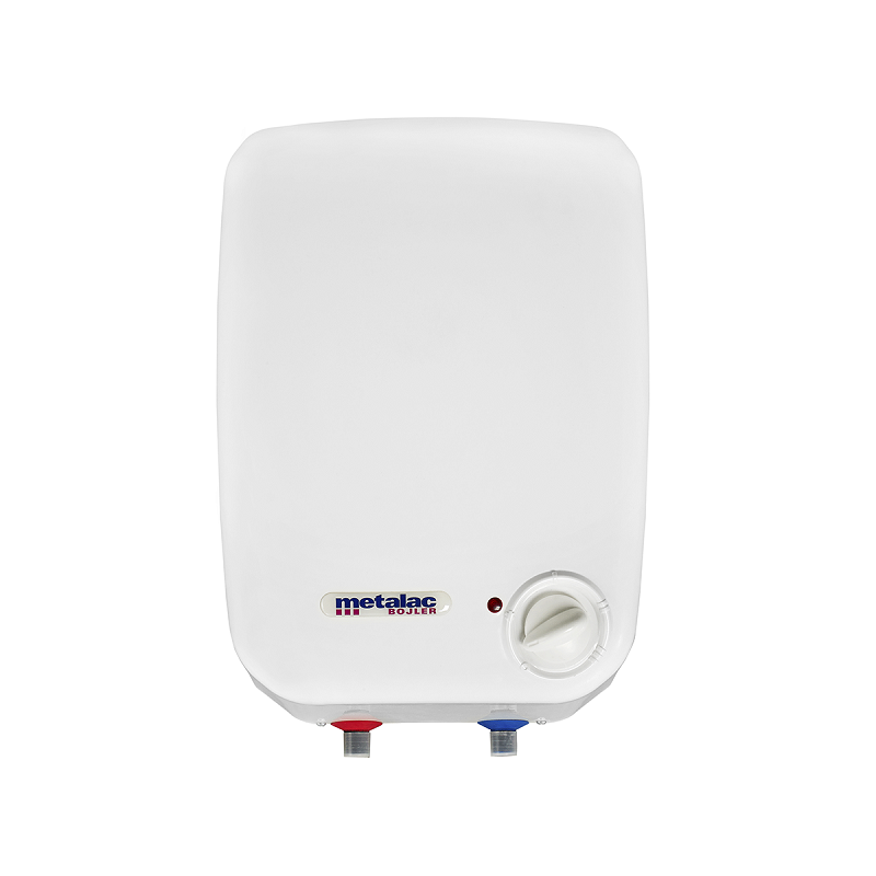 Изображение товара Водонагреватель накопительный электрический Metalac Boiler Compact A 8 R, 178135, 8 литров, 1.5 кВт, однофазный, подключение нижнее, над мойкой, белый