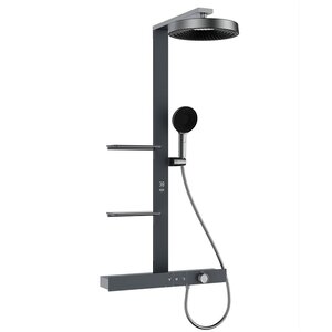 Изображение товара Душевая система Black&White Gravity 9005GM, термостатическая, Gun Metal Изображение товара Душевая система Black&White Gravity 9005GM, термостатическая, Gun Metal