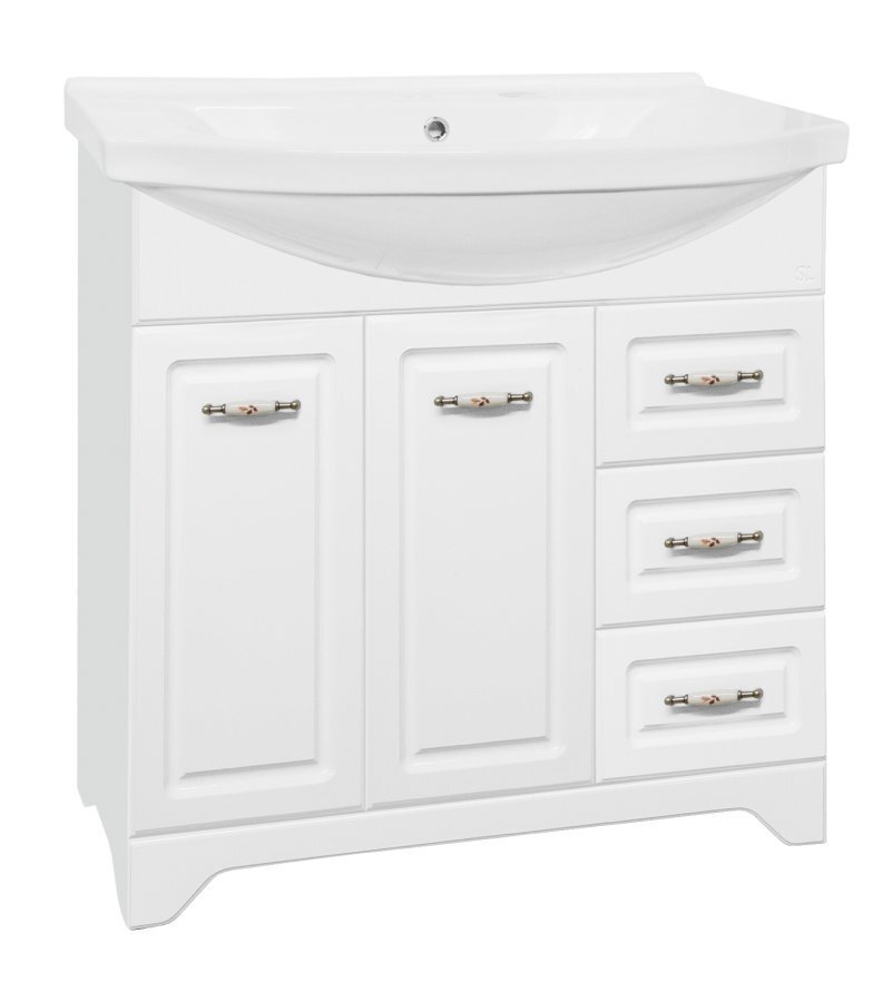 Изображение товара Тумба под раковину Style Line Олеандр-2 90 Люкс напольная белая