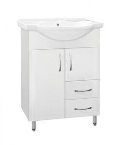 Изображение товара Тумба под раковину Style Line Эко Стандарт №10/2 60 ЛС-00000103, 60 см, напольная, белая