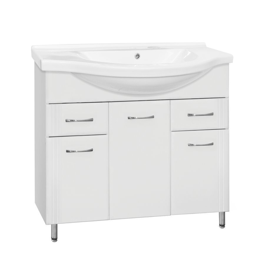 Изображение товара Тумба под раковину Style Line Эко Стандарт №26 100 см напольная белая