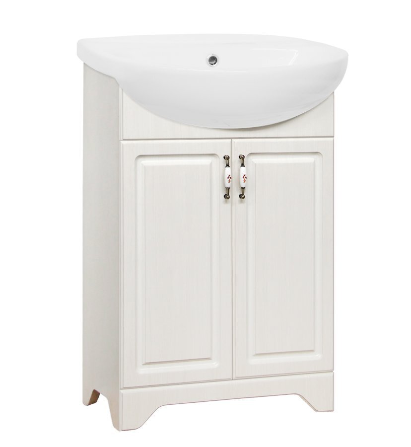 Изображение товара Тумба под раковину Style Line Олеандр-2 55 ЛС-00000198 Люкс, 55 см, напольная, рельеф пастель