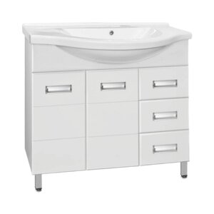 Изображение товара Тумба под раковину Style Line Ирис 100 ЛС-00000178, 100 см, напольная, белая