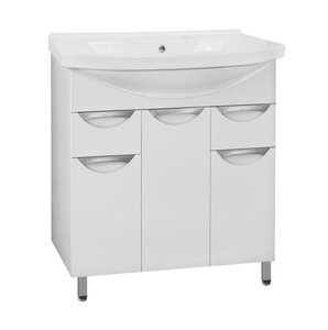 Изображение товара Тумба под раковину Style Line Жасмин 80 белая ЛС-00000038, 80 см, напольная