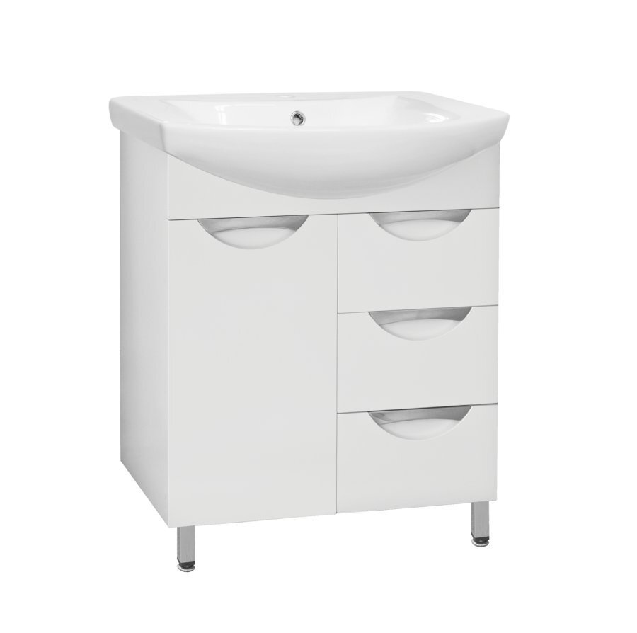 Изображение товара Тумба под раковину Style Line Жасмин 70 см белая напольная