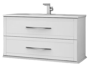 Изображение товара Тумба под раковину Cezares Tiffany 54951 103 см подвесная белый матовый Италия