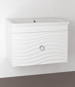 Изображение товара Тумба под раковину Style Line Вероника 80 ЛС-00000252 Люкс Plus, 80 см, подвесная, белая