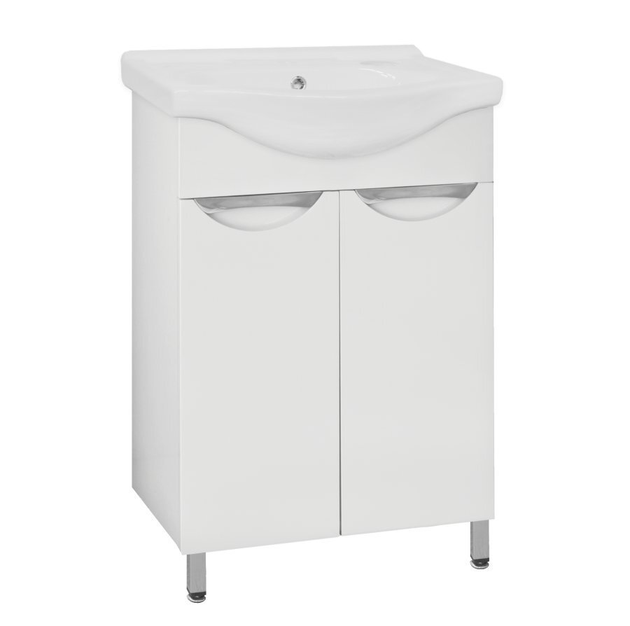 Изображение товара Тумба под раковину Style Line Жасмин 60 см белая напольная