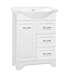 Изображение товара Тумба под раковину Style Line Олеандр-2 65 ЛС-00000047 Люкс, 65 см, напольная, белая