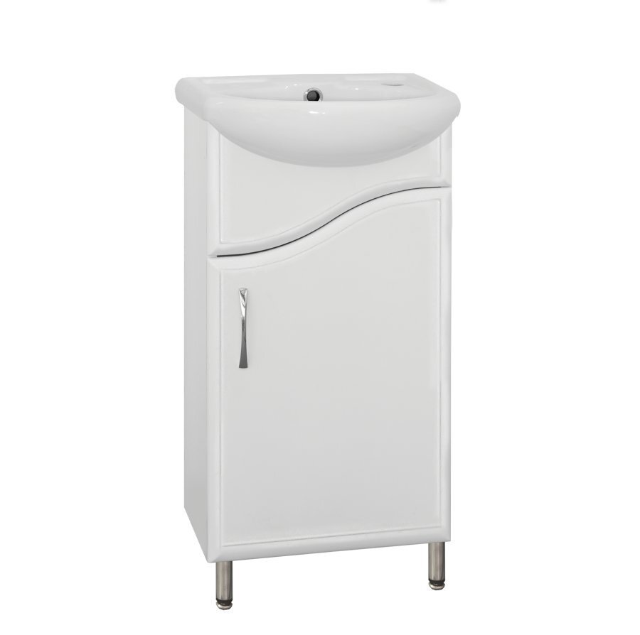 Изображение товара Тумба под раковину Style Line Эко Волна №2 40 см напольная белая