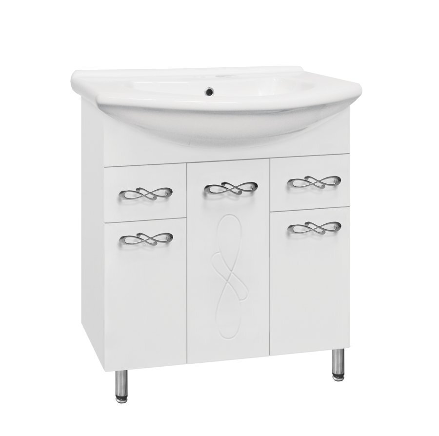 Изображение товара Тумба под раковину Style Line Венеция 75 ЛС-00000255, 75 см, напольная, белая