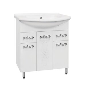 Изображение товара Тумба под раковину Style Line Венеция 75 ЛС-00000255, 75 см, напольная, белая