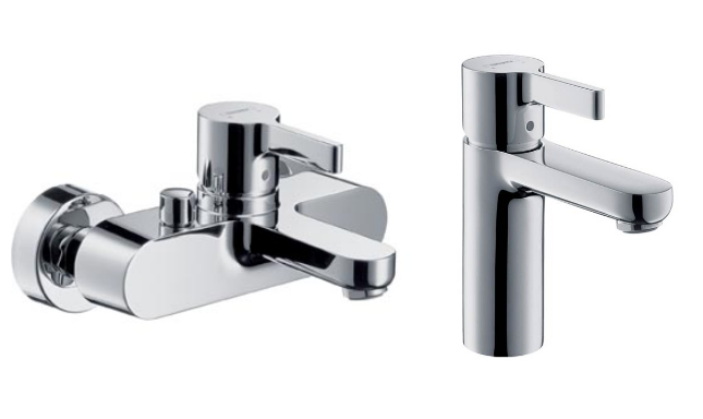 Изображение товара Комплект смесителей Hansgrohe Metris S, 31460000+31060000, хром, Santehnica.ru
