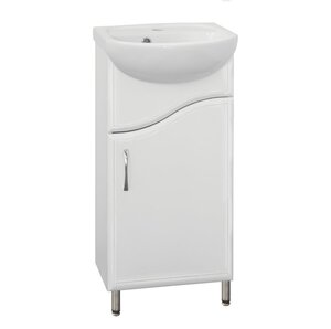 Изображение товара Тумба под раковину Style Line Эко Волна №2 45 ЛС-00000094, 45 см, напольная, белая