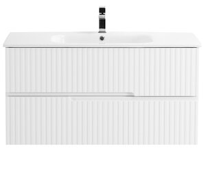 Изображение товара Тумба под раковину Cezares Duet-800-2C-SO-BO, 80 см, подвесная, белый матовый