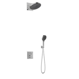 Изображение товара Душевая система Vincea Inspire VSFW-3I21MT5CH, термостатическая, на 2 потребителя, цвет хром/черный