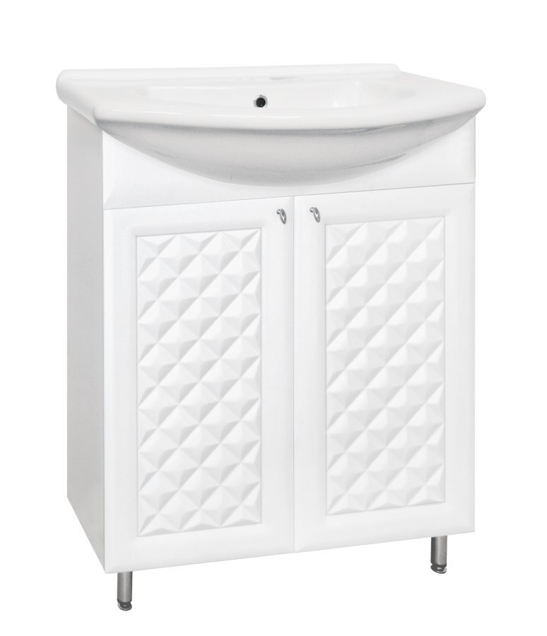 Изображение товара Тумба под раковину Style Line Канна 75 Люкс белая напольная