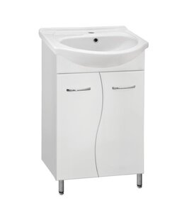 Изображение товара Тумба под раковину Style Line Эко Стандарт №12 55 ЛС-00000099, 55 см, напольная, белая