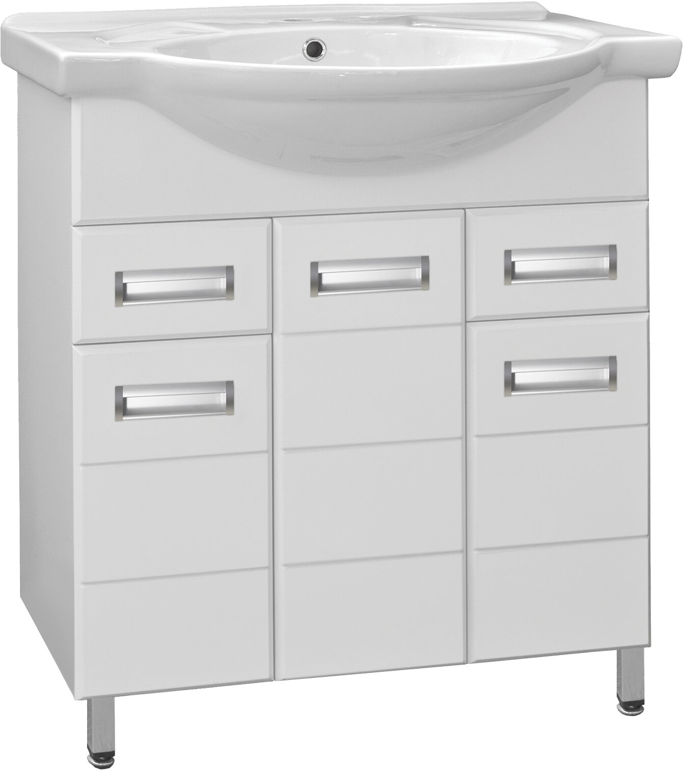 Изображение товара Тумба под раковину Style Line Ирис 75 ЛС-00000017, 75 см, напольная, белая