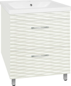 Изображение товара Тумба под раковину Style Line Ассоль 70 Люкс Plus 70 см напольная МДФ белый
