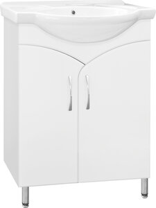 Изображение товара Тумба под раковину Style Line Эко Стандарт №15 60 см белая напольная