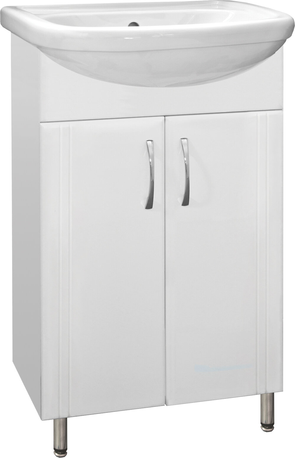 Изображение товара Тумба под раковину Style Line Эко Стандарт №9 55 см белая напольная