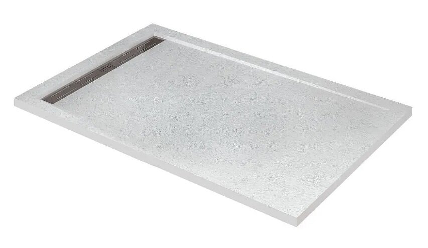 Изображение товара Cezares TRAY-AS-AH-120/70-W: прямоугольный поддон 120x70 см из искусственного камня, белый