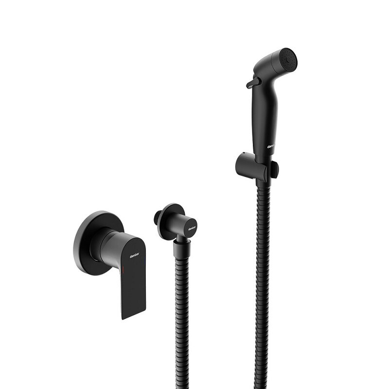 Изображение товара Гигиенический душ Damixa Apollo 477510300, со смесителем, цвет черный матовый